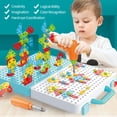 thumbnail image 3 of 106pcs Electric Drill Construction Building blocks Animals Plants Creative Building Educational Activities Puzzle Games, 3 of 8