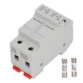 thumbnail image 2 of Midget Fuse Holder, 2 Poles Easy Installation 1000V DC Insulated Housing Full  Flame Retardant Fuse Holder Base  For Industry, 2 of 8