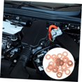 thumbnail image 3 of 100pcs Repair Machine Gasket Welder Dent Puller Lifter Panel Pulling Washer Ring for Soldering Panel Dent Puller Rings for Car Body Dent Puller Welder Kits Light Brown Iron, 3 of 9