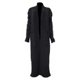 thumbnail image 4 of Comdrip Long Cardigans for Women! Long Cardigans for Women Open Front Cable Knit Cardigan Open Front Oversized Draped Sweater Outerwear Fall Cardigans for Women Dark Gray M, 4 of 4