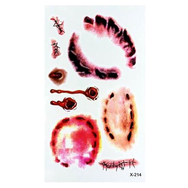 New Halloween Scar Stickers, Super Realistic All Kinds of Wound Stickers