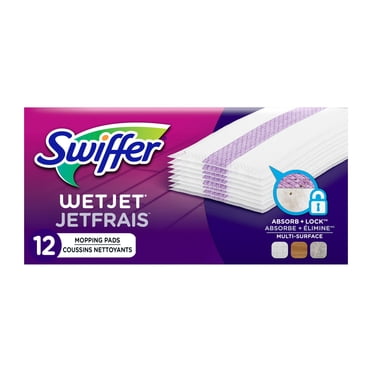 Swiffer Jetfrais Coussins Nettoyants pour Vadrouille à Vaporisateur Multi-Surfaces pour le Nettoyage des Planchers