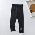 thumbnail image 2 of IROINID Deals Girls Pants Summer Pants Capri Big Rabbit Decorative Elastic Thin Children's Pants,Black, 2 of 3
