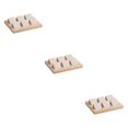 thumbnail image 4 of kurtrusly Wood Earring Card Holder w/ Tray Jewelry Display for Accessory 6 Pair Cream 3Set, 4 of 6