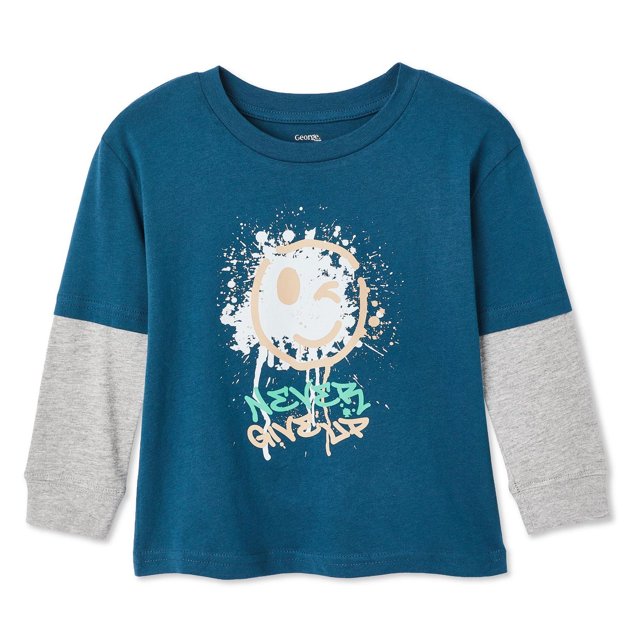 T-shirt trompe-l’œil George pour petits garçons
