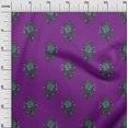thumbnail image 2 of oneOone Cotton Poplin Fabric Leaves & Floral Block Print Sewing Fabric BTY 56 Inch Wide, 2 of 4