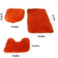 thumbnail image 3 of HWRETIE 3 Piece Bathroom Rug Set Super Soft Non Slip Bath Mat Toilet Carpet Absorbent Floor Mat, 3 of 9