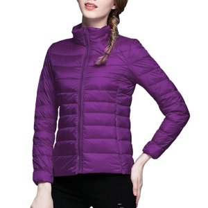 Baberdicy Cardigan Sweaters pour les femmes Légère Veste de Down mince et légère Manteau Casual Manteaux Slim Vestes de Down Femmes & Parkas Purple