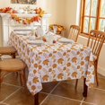 thumbnail image 3 of Nappe Rectangulaire d'Automne 60 x 120 Pouces, Nappe de Récolte d'Automne de l'Action de Grâce Feuille d'Érable Brune, Nappe de Ferme Imperméable Résistante aux Taches pour Dîner de Fête de l'Action de Grâce, 3 of 6