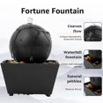 thumbnail image 4 of HLONK Indoor Water Fountain  Tabletop Waterfall Fountain  with Light  Nature Sounds  Pebbles  7‘‘, 4 of 9