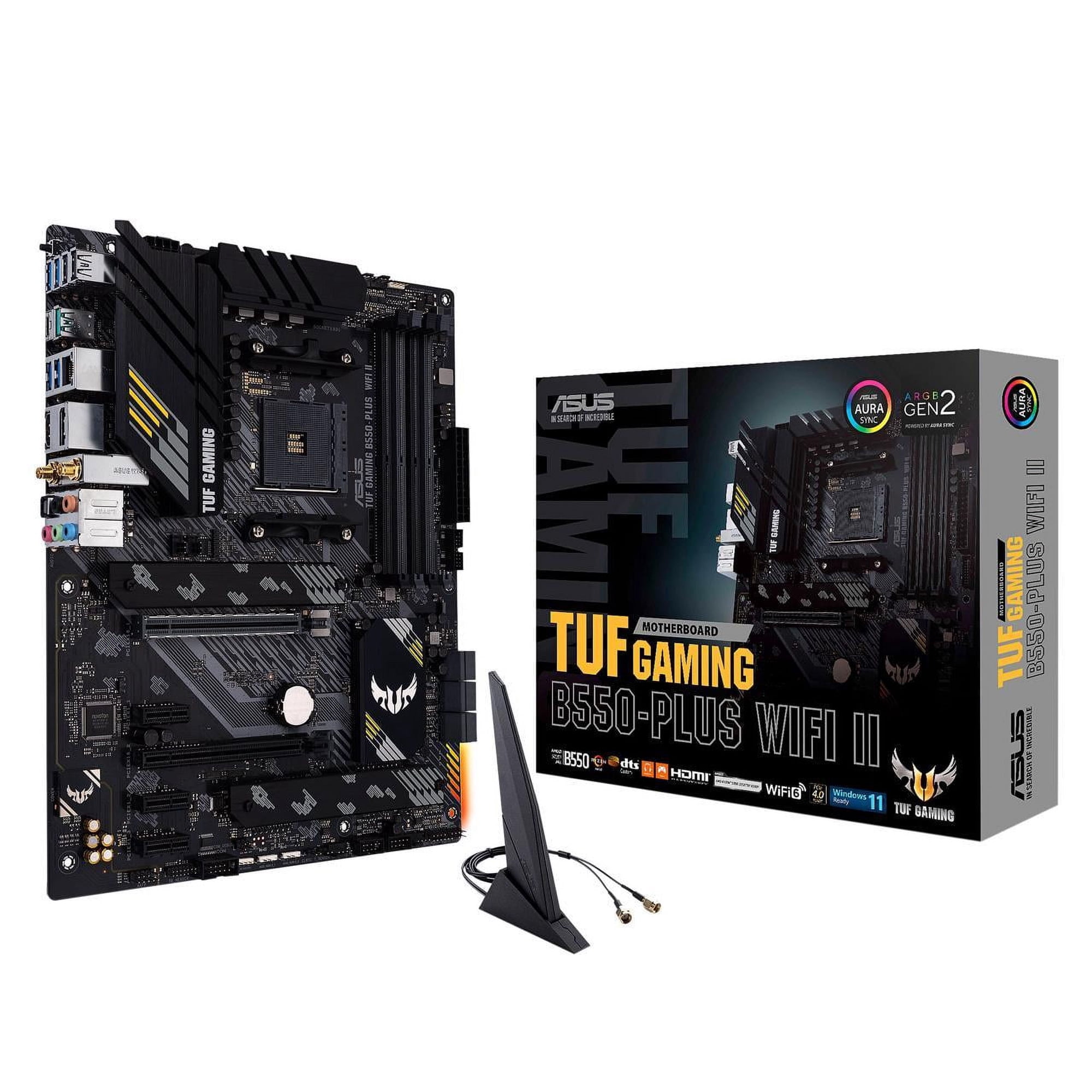ASUS TUF GAMING B550-PLUS WIFI II AM4 AMD B550 SATA 6Gb/s ATX AMD