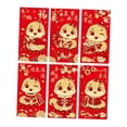 thumbnail image 4 of KLKCMS 6 Pieces Chinese New Year Red Envelopes Hong Bao for Party Favors Graduation F, 4 of 9