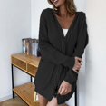 thumbnail image 2 of CEHVOM Women's Solid Color Cardigan Wool Sweater Pocket Recreational Long Sleeve Tops Clearance, 2 of 8
