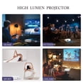thumbnail image 4 of Smart Projector with WiFi and  Bluetooth，Movie Home Theater, 150'' Display for Indoor/Outdoor, Smart Projecteur Compatible with Phone/TV Stick/PC/PS5, 4 of 10