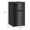 thumbnail image 3 of HOMCOM Mini-Frigo de 3,2 Pi3 avec Congélateur Tablette Ajustable Portes Réversibles, 3 of 10