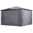 thumbnail image 1 of Sojag Turia 10 x 12 x 6 ft Grey Polyester Curtains, 1 of 7