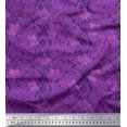 thumbnail image 1 of Soimoi Poly Georgette Fabric Texture & Autumn Leaves Print Fabric by the Yard 42 Inch Wide, 1 of 3