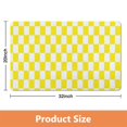 thumbnail image 2 of Stylish Long Bathroom Mat, Checkered Design (20x32 in): Non-Slip, Ultra Absorbent, Large Bath Rug, Soft Microfiber, Easy to Clean, Ideal for Bathroom, Bathtub, Hallway, 2 of 5