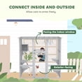 thumbnail image 4 of PawHut Catio Maison Extérieure pour Chat Enclos en Bois pour Chat avec Pont, Boîte de Repos, 4 of 10