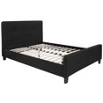 thumbnail image 1 of Tribeca Full Size Tufted Upholstered Platform Bed in Black Fabric, 1 of 6