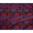 thumbnail image 4 of oneOone Tissu Polyester Lycra Chevron Ikat Imprimé 1 Yard 56 Pouces de Large, 4 of 4