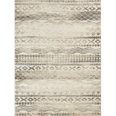 Mainstays Ibeza Cream Area Rug, 5’ x 7’