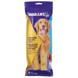Vibrant Life 9-10" Hide-Free with Chicken Rolls, 2 pack