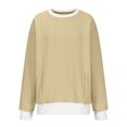 thumbnail image 5 of MeetoTime Women's Crewneck Sweatshirts Fall Long Sleeve Oversized Pullover Sweatshirts with Pockets, 5 of 5