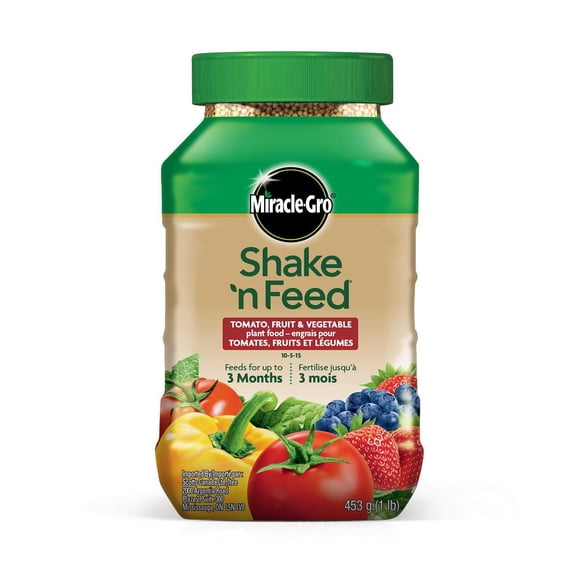 Miracle-Gro Shake N Feed Tomato, Fruits & Vegetables Plant Food 10-5-15 453g