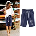 thumbnail image 4 of Birdeem Shorts Imprimés pour Femmes Taille Élastique pour Décontracté avec Poches Décontractées, 4 of 12