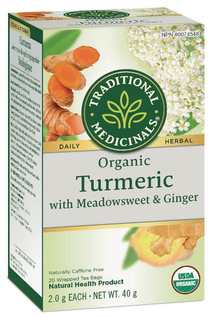Traditional Medicinals Organic Turmeric with Meadowsweet & Ginger