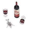 thumbnail image 2 of Miniature Red Wine Toy Model, Well Designed Doll House Red Wine Set Red Wine Glass  For Friends For House Model, 2 of 8