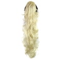 thumbnail image 2 of EGNMCR Perruques Cheveux Humains Longs à Clipser Mâchoire Griffe Bouclée Queue de Cheval Extensions de Cheveux à Clipser Postiche Ondulé Perruque Cheveux, 2 of 7
