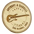 thumbnail image 2 of 40 Custom Engraved Wooden Magnets Rustic Wedding Save The Date Wooden Magnets Persoanlized Gift, 2 of 2