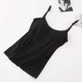 thumbnail image 3 of Womens Camisole with Built in Bra Adjustable Strap Camis Spaghetti Strap Tank Tops, 3 of 8