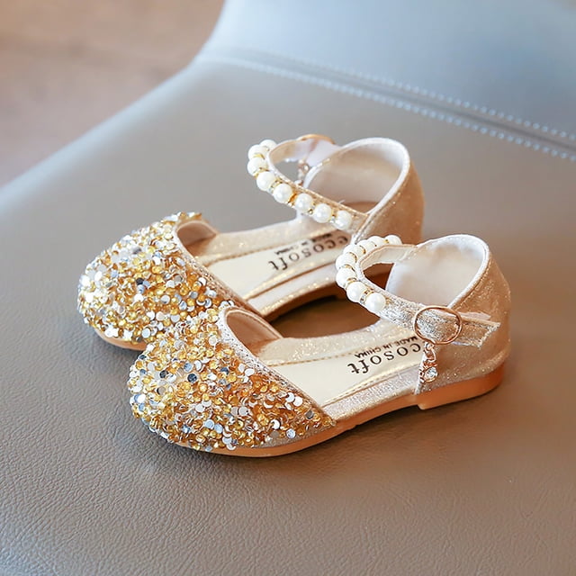 Pearl Bowknot Girls First Walking Sandals with Secure Flexible Sole Design for Early Toddler Development