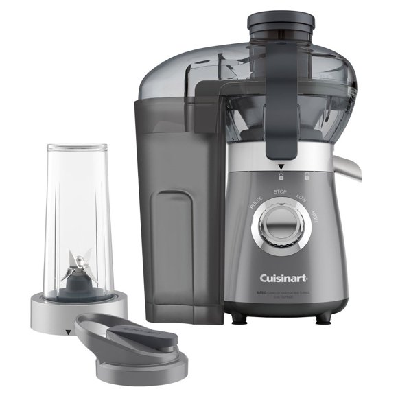 Cuisinart SmartPower Mélangeur Compact et Extracteur de Jus, avec Gobelet de Voyage de 16 oz et Ensemble de 9 Pailles