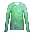 thumbnail image 4 of Meichang T-Shirt à Manches Longues pour Hommes Coupe Ajustée, T-Shirts Graphiques pour Hommes Tendance avec Imprimé 3D d'Illusion d'Optique, T-Shirts Mode à Col Rond pour le Gym à Manches Longues pour Hommes, 4 of 5