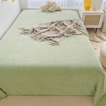 Amzcrzy Bed Sheets Elegants Soft Velvet Flannel Sheet Set Quality Cozy Warm Antis Statics Non Pilling Fuzzy Velvet Flannel Fleece Sheet Set Bedspread & Coverlet Sets Bedding Bedding Comforter Sets