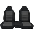 thumbnail image 2 of Front Seat Covers Compatible with 2004-2012 Ford Ranger, 60/40 Split High Back Seat Covers, Original Car Custom Fit, Replacement Front Car Seat Protective Covers for Driver & Passenger Side, 2 of 6