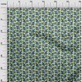 thumbnail image 2 of oneOone Polyester Lycra Fabric Leaves & Floral Block Print Sewing Fabric BTY 56 Inch Wide, 2 of 4