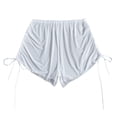 thumbnail image 1 of Lixiuxyad Wrap Mesh Women Beach Bikini Wraps Ruffle Shorts Cover Up Ups Pants Cover Up Cover Drawstring Beach Side For Swimwear Bikinis Set,White, 1 of 6