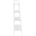 thumbnail image 2 of vidaXL Adult 4-Tier Ladder Bookcase and Book Shelf Metal White, 2 of 5