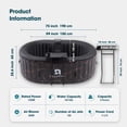thumbnail image 2 of RELXTIME Inflatable Hot Tub Oval 2 Person Outdoor Portable Spa with Drink Tray, LED Light,Black, 2 of 6