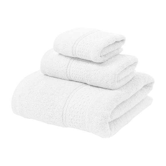 Bath Towel Set 3-Piece, Soft Highly Absorbent Cotton Shower Towels, Large Bath Sheet with 2 Hand Towels for Home