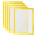 thumbnail image 1 of Unique Bargains 8"x12" Magnetic Display Frame A4 Adhesive Magnetic Sign Holder Yellow 5 Pack, 1 of 6