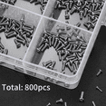 thumbnail image 1 of 800 Pcs Vis Minuscules pour Électronique, Kit de Vis Mini Tête de Poêle pour Réparation de Lunettes Montres Horloges, 1 of 7