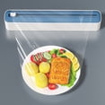 thumbnail image 1 of Refillable Magnetic Plastic Wrap Dispenser with Slide Cutter, Sturdy Food Cling Wrap Film Cutter, Press and Seal Plastic Wrap, Plastic Wrap Dispenser with Cutter, 1 of 6