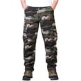 thumbnail image 2 of cllios Men's Camo Cargo Pants Relaxed Fit Multi Pockets Pants Work Tactical Trousers Gym Hiking Cargo Pants, 2 of 4