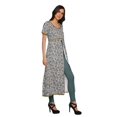thumbnail image 3 of Moomaya Kurta à Manches Courtes Imprimée pour Femmes, Kurti à Fente avant, Vêtements d'Été, 3 of 6
